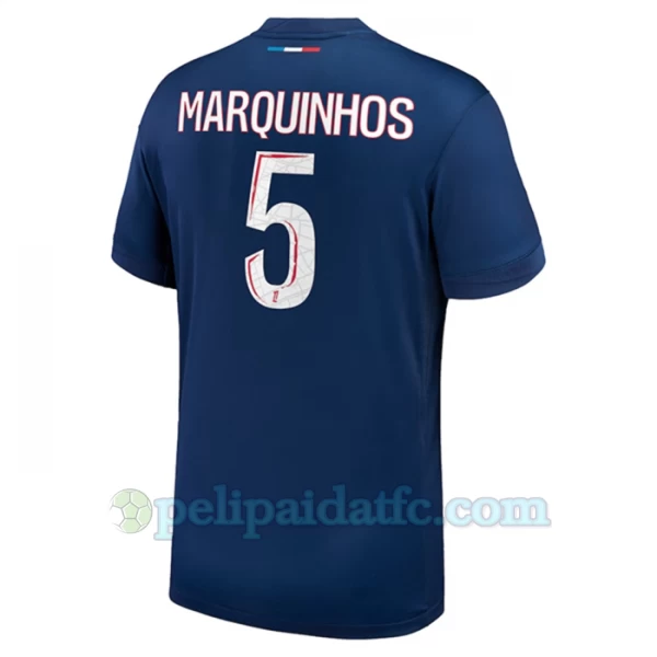 Paris Saint-Germain PSG Marquinhos #5 Jalkapallo Pelipaidat 2024-25 Kotipaita Miesten