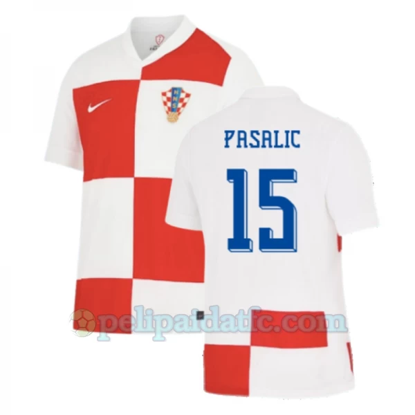 Pasalic #15 Kroatia Jalkapallo Pelipaidat EM 2024 Kotipaita Miesten