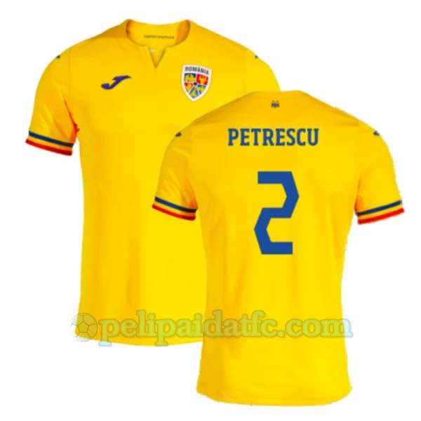 Petrescu #2 Romania Jalkapallo Pelipaidat EM 2024 Kotipaita Miesten