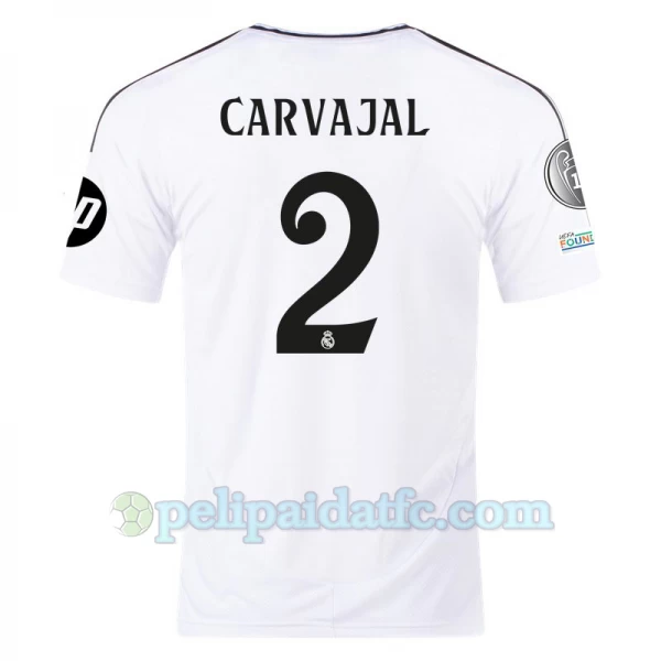 Real Madrid Carvajal #2 Jalkapallo Pelipaidat 2024-25 HP Kotipaita Miesten