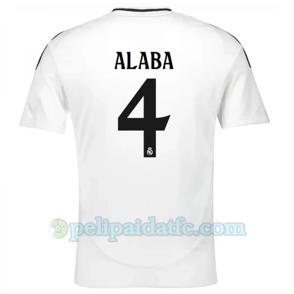 Real Madrid David Alaba #4 Jalkapallo Pelipaidat 2024-25 Kotipaita Miesten