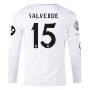 Real Madrid Federico Valverde #15 Jalkapallo Pelipaidat 2024-25 HP Kotipaita Miesten Pitkähihainen