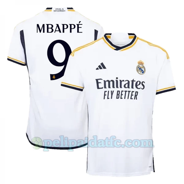 Real Madrid Kylian Mbappé #9 Jalkapallo Pelipaidat 2023-24 Kotipaita Miesten