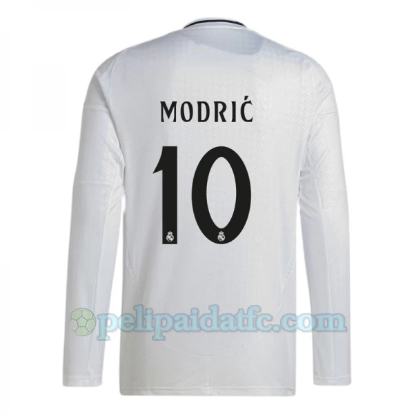 Real Madrid Luka Modrić #10 Jalkapallo Pelipaidat 2024-25 Kotipaita Miesten Pitkähihainen