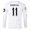 Real Madrid Rodrygo #11 Jalkapallo Pelipaidat 2024-25 HP Kotipaita Miesten Pitkähihainen