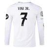 Real Madrid Vinicius Junior #7 Jalkapallo Pelipaidat 2024-25 HP Kotipaita Miesten Pitkähihainen