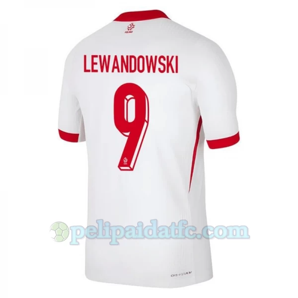 Robert Lewandowski #9 Puola Jalkapallo Pelipaidat EM 2024 Kotipaita Miesten