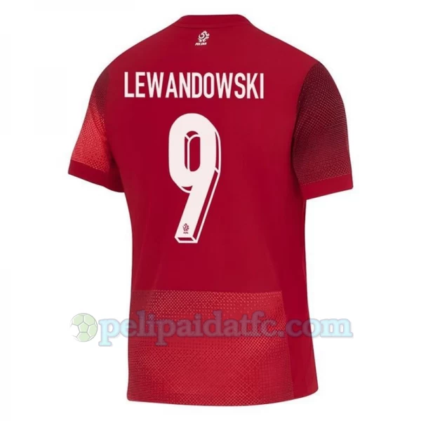 Robert Lewandowski #9 Puola Jalkapallo Pelipaidat EM 2024 Vieraspaita Miesten