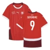 Seferovic #9 Sveitsi Jalkapallo Pelipaidat EM 2024 Kotipaita Miesten