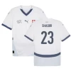 Shaqiri #23 Sveitsi Jalkapallo Pelipaidat EM 2024 Vieraspaita Miesten