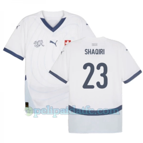 Shaqiri #23 Sveitsi Jalkapallo Pelipaidat EM 2024 Vieraspaita Miesten