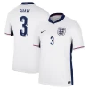 Shaw #3 Englanti Jalkapallo Pelipaidat EM 2024 Kotipaita Miesten