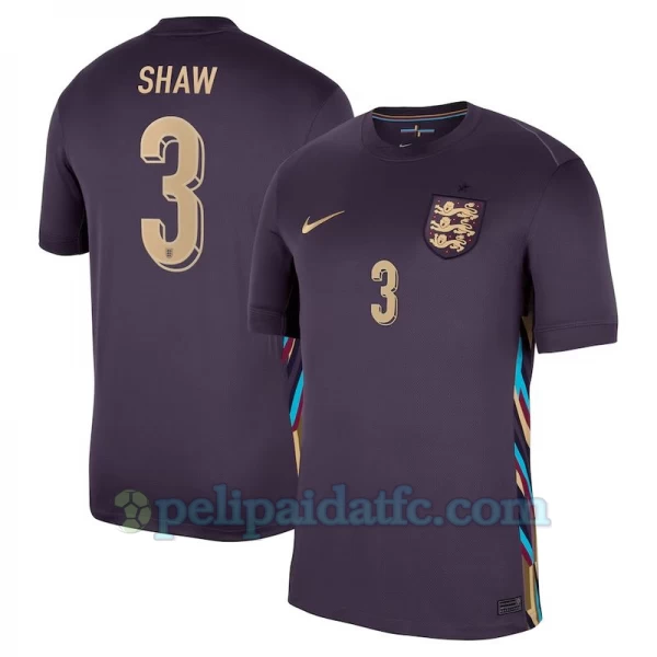 Shaw #3 Englanti Jalkapallo Pelipaidat EM 2024 Vieraspaita Miesten