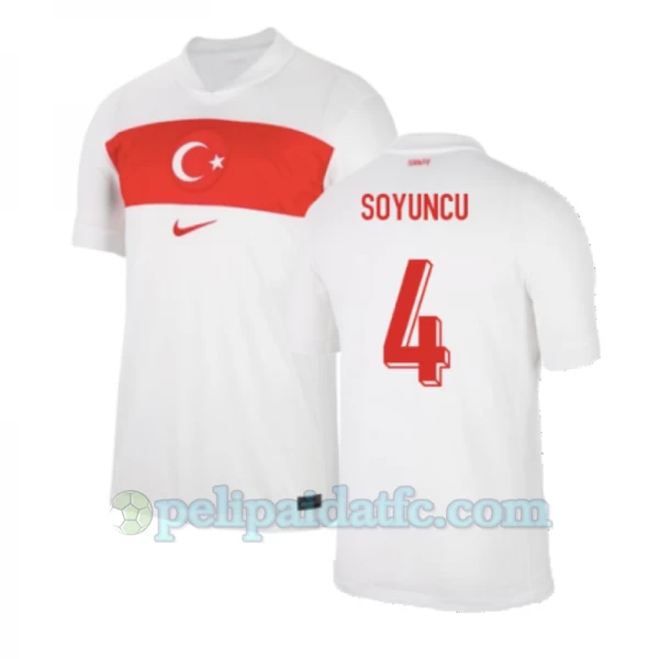Soyuncu #4 Turkki Jalkapallo Pelipaidat EM 2024 Kotipaita Miesten
