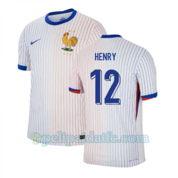 Thierry Henry #12 Ranska Jalkapallo Pelipaidat EM 2024 Vieraspaita Miesten