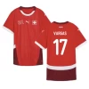 Vargas #17 Sveitsi Jalkapallo Pelipaidat EM 2024 Kotipaita Miesten