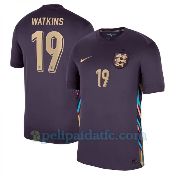 Watkins #19 Englanti Jalkapallo Pelipaidat EM 2024 Vieraspaita Miesten