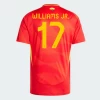 Williams Jr. #17 Espanja Jalkapallo Pelipaidat EM 2024 Kotipaita Miesten