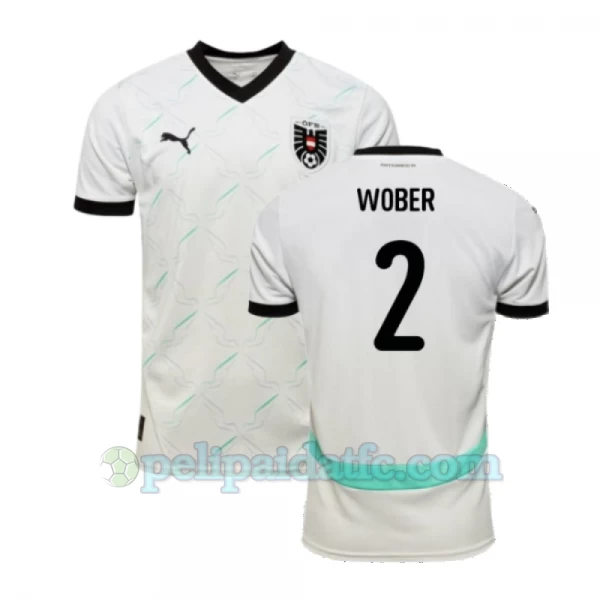 Wober #2 Itävalta Jalkapallo Pelipaidat EM 2024 Vieraspaita Miesten