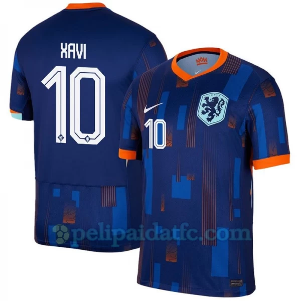 Xavi #10 Alankomaat Jalkapallo Pelipaidat EM 2024 Vieraspaita Miesten